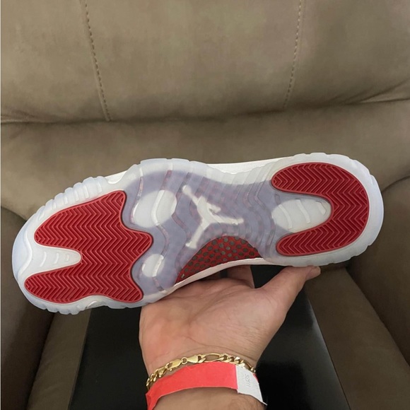 Jordan 11 high cherry reds brand new will send more pictures just inbox me